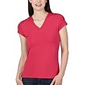 Merona&reg; Double Layer Shirred V-Neck Tee - Berry