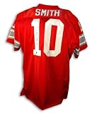 Autographed Troy Smith Ohio State Red Throwback Jersey