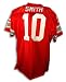 Troy Smith Ohio State Buckeyes Autographed Red Throwback Jersey