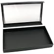 Black Display Case Box Necklace Bracelet Showcase Tray
