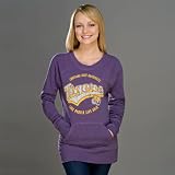 LSU Tigers Heather Purple Women's Swept Up Scoop Neck Sweatshirt