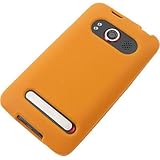 Silicon Skin ORANGE Rubber Soft Cover Case for HTC EVO 4G (SPRINT) [WCF141] ....