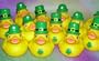 One Dozen (12) Shamrock Irish St. Patrick's Day Rubber Ducky Party Favors