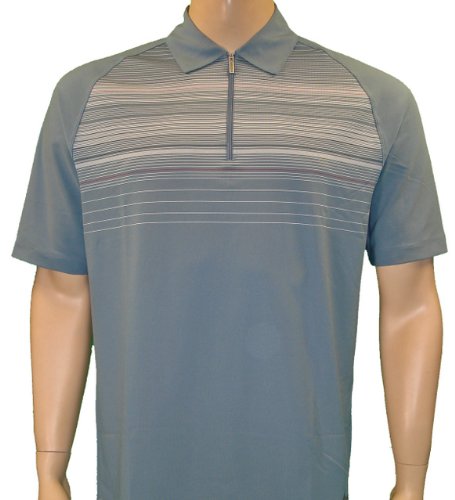 NIKE 1/4 zip Golf FIT Dry UV Stretch Polo Shirt Blue