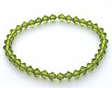 Olive Green Genuine Swarovski Crystal Bracelet
