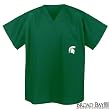 Michigan State University Scrubs Top Shirt- MSU Spartans Logo For HIM or HER -Officially Licensed NCAA College Logo Apparel For HIM or HER SEARCH BROAD BAY SCRUB FOR OTHER College Logo Apparel Unique GIFT Ideas for Man Men Woman Women Ladies Nurses