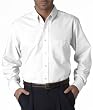 UltraClub Men's Classic Wrinkle-Free Long-Sleeve Oxford