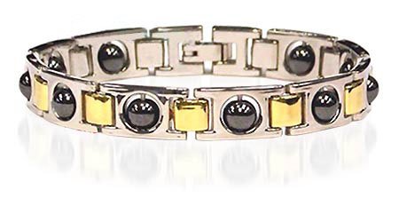 New Stainless Steel Magnetic Hematite Bracelet 8.5 “