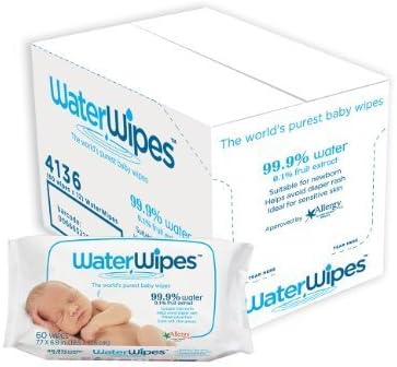 WaterWipes Super Value Box - Pack of 12, Total 720 Baby Wipes by Irish Breeze