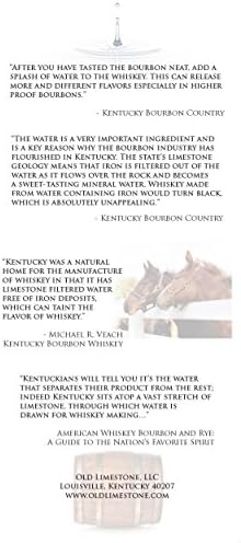 Old Limestone 12 Ounce Size Bourbon Mixing Water Bottled and Shipped From Kentucky (Pack of 4)