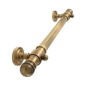 Allied Brass DT-GRR-24-ABR  24-Inch Grab Bar Reeded, Antique Brass