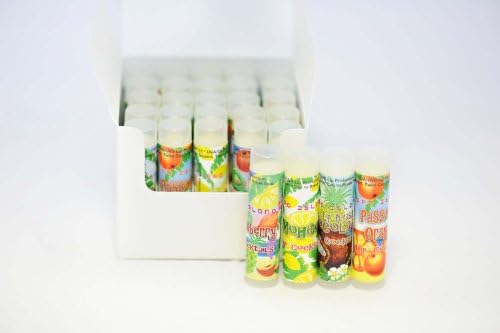 Spa Island 25 Piece Natural Assorted Sun Protective Flavored MoisturizerDisplay Lip Balm Therapy