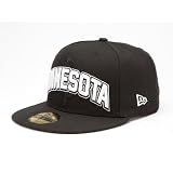 Men's New Era Minnesota Vikings Draft 59FIFTY? Structured Fitted Black Hat 7 1/2
