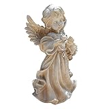 国華園　ポリ製オーナメント　りんごを持つ天使　1個
