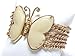 Ivory Butterfly Gold Tone Multi Chain Link