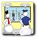 Londons Times Famous People Places Books Cartoons - Snowman Police Line-up - Mouse Pads