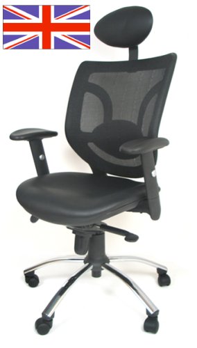 Lindo Fully Adjustable Black Executive Ergonomic Designer Office Chair 20KG ***POPULAR CHAIR-DISCOUNT APPLIED!***