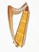 Search: DMT Model Harp 36" Celtic Irish Style Rosewood Engraved 22 String