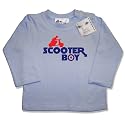 Dirty Fingers  Scooter Boy  Baby & Toddler, Long Sleeve Top, 6-12 months, Blue