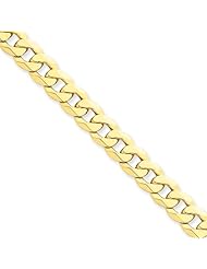14k 8mm Beveled Curb Chain