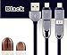 Lightning USB Cable, Smilism [2 Pack] 3.3ft Lightning & Micro USB Charging Cord for Iphone 6 6 Plus 5 5s 5c, Ipad Air, Sumsung, HTC, Motorola, Nokia and Other Android Phones Tablet (Black/white)