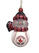 3" Boston Red Sox MLB Lighted Snowman Christmas Ornament