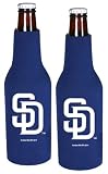 San Diego Padres Beer Bottle Koozie | Padres Neoprene Bottle Suit with Zipper - Set of 2