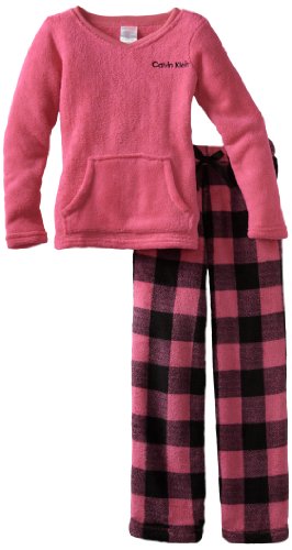 Calvin Klein Girls 7-16 Ck Two Piece Plaid Set