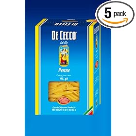 De Cecco Penne, 16 Ounce Boxes (Pack of 5)