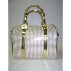 Click here to buy Fendi 8bl068 Gold Cream Boston Handbags by Fendi.