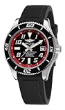 Breitling Mens A1736402/BA31RS Superocean Abyss Black and Red Dial Watch