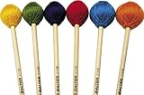Mike Balter Chorale Series Birch Handle Marimba Mallets Green Microfiber Medium Hard