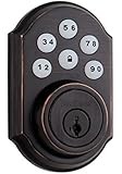 Kwikset 909 SmartCode Electronic Deadbolt featuring SmartKey in Venetian Bronze