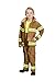 Aeromax PERSONALIZED Jr. Firefighter Suit / Bunker Gear, BLACK or TAN, available in multiple sizes (4/6, Tan)