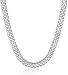 Amazon Collection Sterling Silver Mesh Chain Necklace, 18