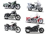 Set of 6- Harley-Davison Motorcycles Series 25 1/18