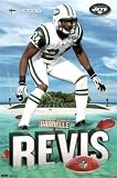 Professionally Framed New York Jets Darrelle Revis Island Sports Poster Print - 22x34 with RichAndFramous Black Wood Frame