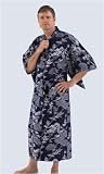 Men's Cotton Kimono 'Forest Dragon'