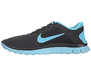 Nike Free 4.0 V3 Men Shoes. Color: Black / Gamma Blue 579958-04 (SIZE: 8.5)