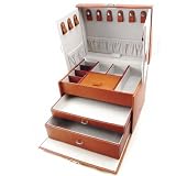 Coffret &agrave; Bijoux "Grande Symphonie" cognac