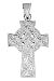 Silver Irish Celtic Claddagh Cross Pendant