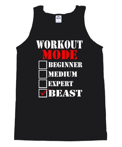 FTD Apparel Men's Workout Mode: Beast Motivation Tank Top