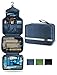 Mens Toiletry Bag, Maxchange Hanging Travel Toiletry Bag | Foldable Bathroom Kit with 6.8L Capacity for Men/Women | 4 Layers Portable Waterproof Mens Hygiene Bag | Travel Bathroom Organizer (Navy)