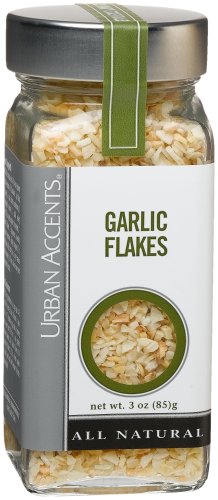 Urban Accents Garlic Flakes, 3.0-Ounce Bottles (Pack of 6) by Urban Accents
