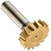 Niagara Cutter TS109 T-Slot Shank Type Cutter, High Speed Steel, TiCN Coated, Weldon Shank, 10 Helix Angle, 1-1/2" Cutter Diameter, 8 Tooth, 3/8" Width