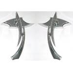 Custom Motorcycle Mirrors w/ Swith Blade Stem-Frontiercycle