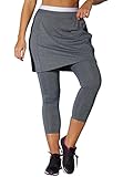 Fullbeauty Sport Women's Plus Size Skirted Capri Legging By Fullbeautysport