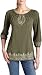Lucky Brand Women's Embroidered Tunic,Free Green,X-Large
