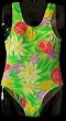 Girls 1 PC U-Back LimeFloral