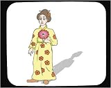 Decorated Mouse Pad with Japan, fan, kimono, gown,